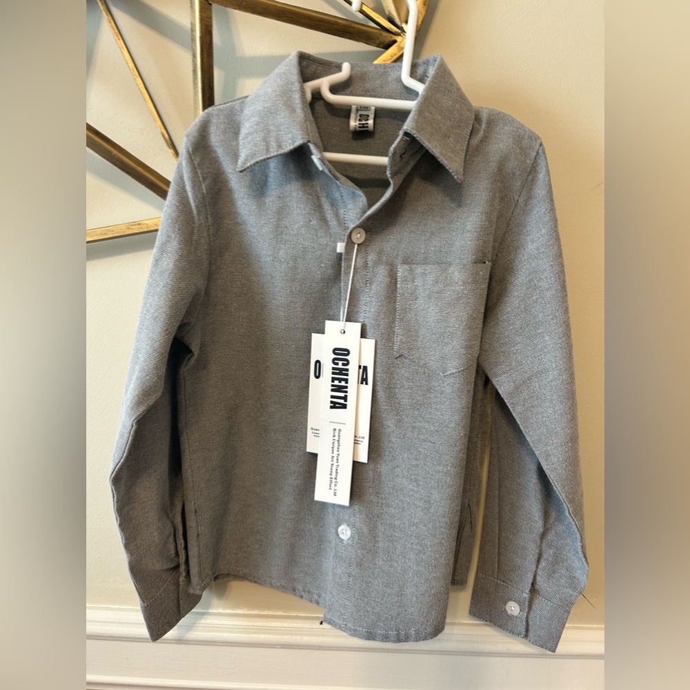 Gray Button Down